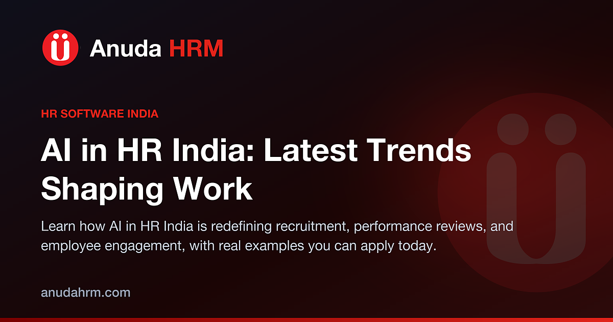 Embracing the Future of Work: Trends in AI in HR India