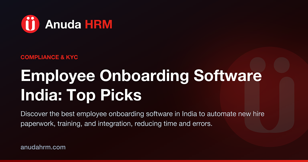 Streamlining HR Processes with the Best Employee Onboarding Software India